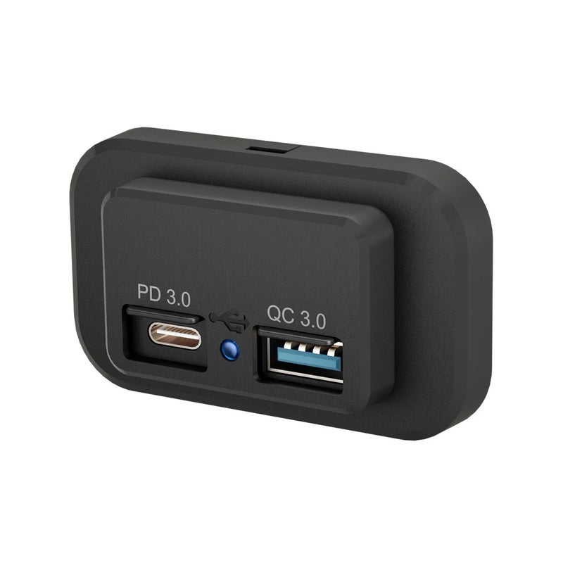 Bluejw شاحن سيارة مزدوج USB QC 3.0 و Type-C PD، مقبس شاحن سيارة 12V، محول سيارة سريع الشحن - Image 2